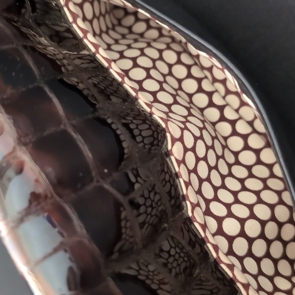 Brighton Eve Delight Women's Black/Brown Leather Small Crossbody Bag. - Picture 7 of 16